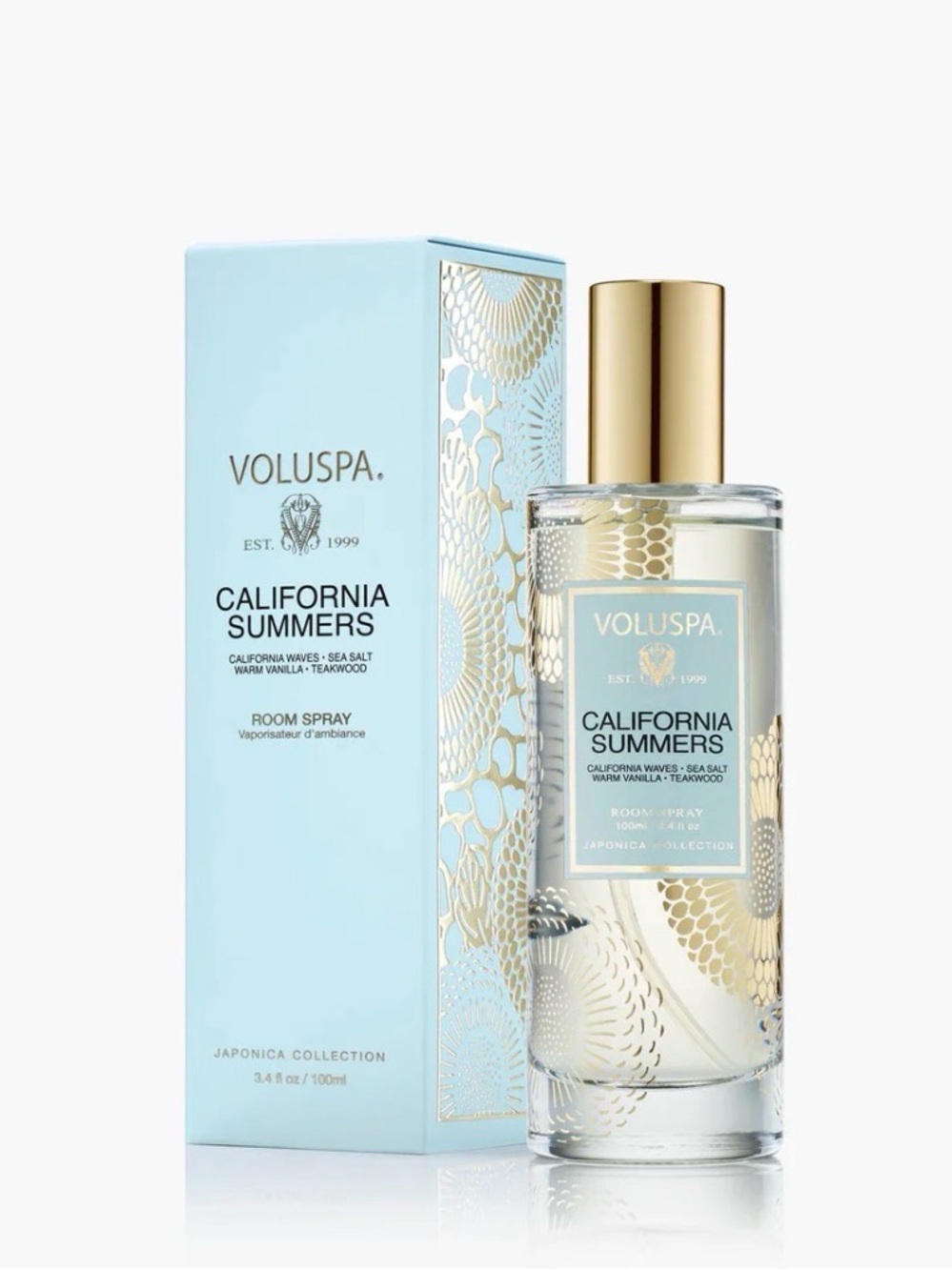 New In The Box Voluspa California Summers Room Spray